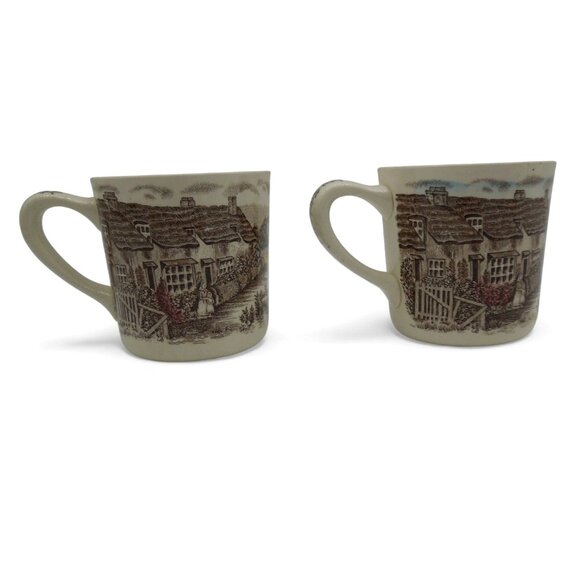 JOHNSON BROS Olde English Countryside Coffee Mugs Set of 2 England Vintage - Picture 1 of 12